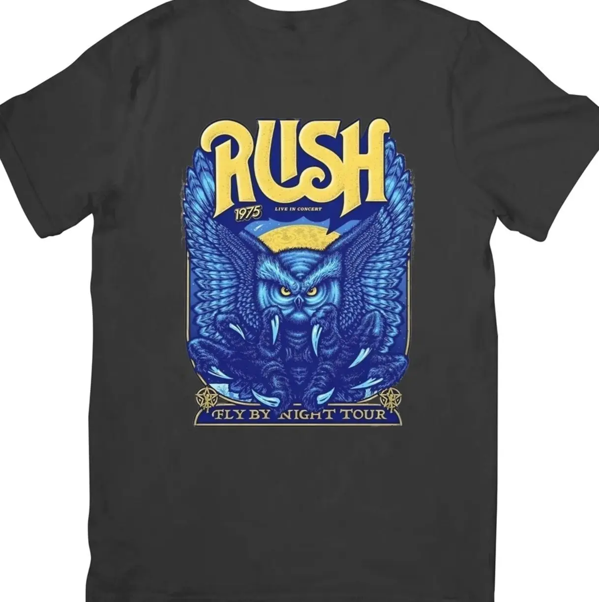 Rush Collection Vintage Retro Fit for Men & Women Quality Cotton T-Shirts I
