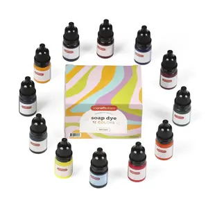 Incraftables Soap Dye for Soap Making (12 Colors). Best Slime Coloring set for Beginner & Professional. Best Soap Colorant for Soap Making. DIY Homemade Bath Bomb Making Kit Supplies for Kids & Adults