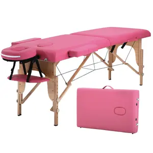 Massage Table 73 inches Long Bed Lash Bed Height Adjustable 2 Folding Portable Bed Table Massage Bed Tattoo Chair Tattoo Bed