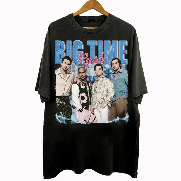 Vintage 90s Bootleg Style Big Time Rush T-Shirt, Big Time Rush Kendall Schmidt Gifts For Man And Women Unisex T-Shirt