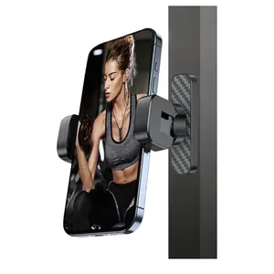 Magnetic Phone Holder, Magnetic Phone Stand, Smartphone Holder for Gym - 360° Adjustable, Strong Portable Magnet Phone Mount for Workout Recording, Fitness Accessories, Compatible with Andriod Phone and iPhone 16/15/14/13, Gift for Men & Women