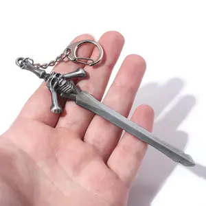 May Cry 5 Keychain Dante Weapon Rebellion Blade Crimson Queen Car Hanging Ornament Weapon Model Gift for Boys