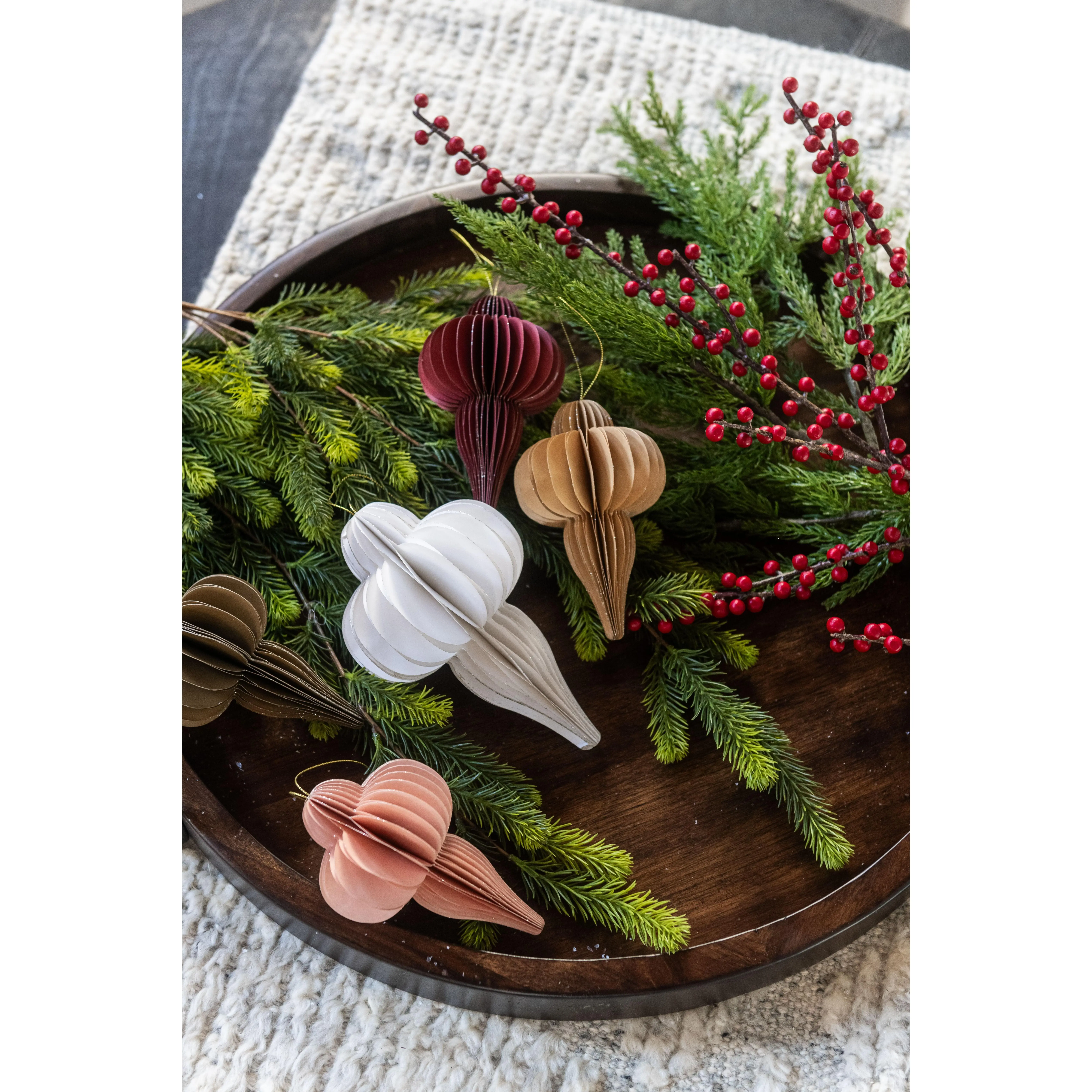 Large Paper Ornament - Red