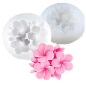 2 Piece Egg Flower Candle Silicone Molds, 3D Flower Candle Molds, DIY Handmade Soap Clay Resin Crafts, Modern Design for Craft Lovers