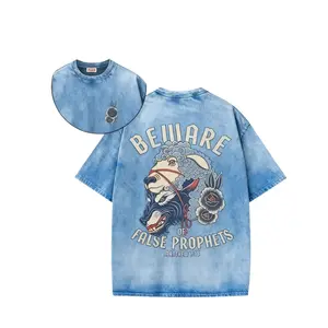 Men's Washed Vintage Cotton Tee Distressed Streetwear Oversized Fit Relaxed Casual Basic T-Shirt for Everyday Wear