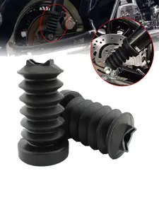 Motorcycle Rear Fork & Shock Absorber Cover, Rubber Protector for Street Glide/Electra Glide/Road King (1997-2013)
