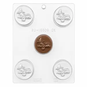 Vintage Halloween Witch Chocolate Covered Cookie Mold | Retired CK Design