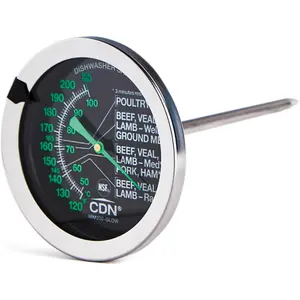 Ovenproof Meat Thermometer – Glow Dial| ProAccurate®| Waterproof| 2" Dial| For Roasting, Poultry, Beef| Recalibratable.| Easy-Read| IRM200-GLOW