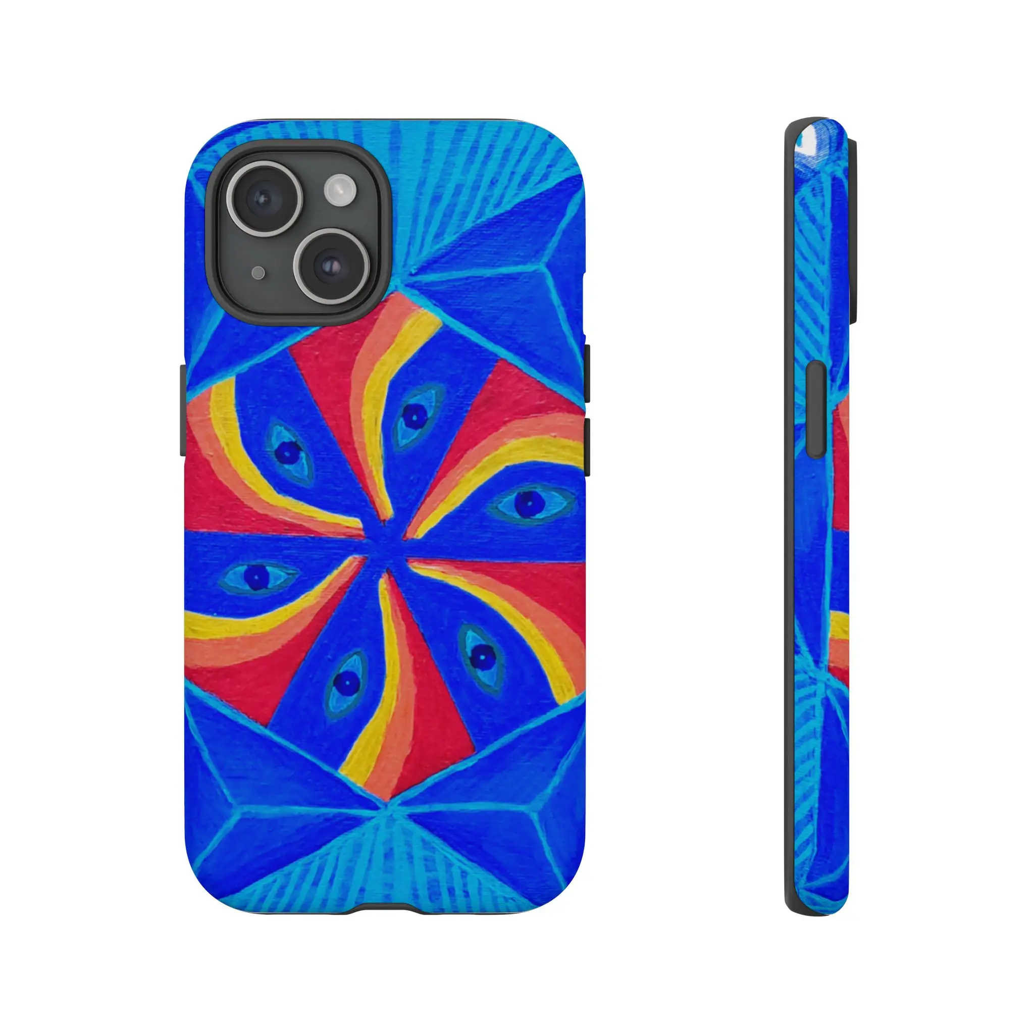 Copy of Vibrant Introspection eye Phone Case, Colorful Tough Phone Cover, Artistic Mobile Protector, Unique Gift for Art Lovers, Eyeball Design Case