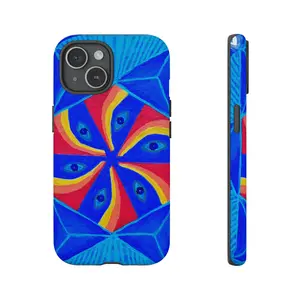 Copy of Vibrant Introspection eye Phone Case, Colorful Tough Phone Cover, Artistic Mobile Protector, Unique Gift for Art Lovers, Eyeball Design Case