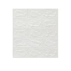 3D three-dimensional wall sticker with tile pattern, self-adhesive wallpaper, XPE foam, 35*38.5 small size decorative self-adhesive wall decoration