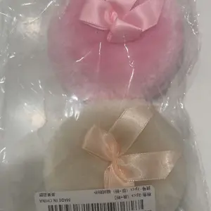 Large Fluffy Powder Puff, Beauty Puff, 4 Inch Ultra Soft Washable Reusable Velvet Face Body Loose Powder Puff Wet Dry Makeup Tool