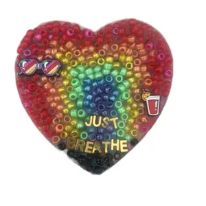 SILICONE PICKY PAD - Large Rainbow - Handmade Fidget Sensory ASMR Toy/Tool