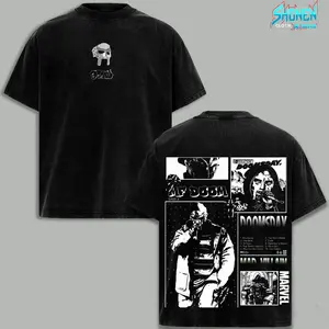 MF DOOM Rap Tee, Underground Hip Hop Shirt, Y2K Streetwear Outfit, Retro Rapper Fashion Style