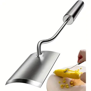 Stainless Steel Corn Peeler & Kernel Stripper Tool - Effortless 10-Second Kernel Removal, Ergonomic Design for Safe & Easy Corn on the Cob Prep, Durable Kitchen Gadget for Home Cooks, Food Prep, Efficient Design, Sturdy Build, Cooking Enthusiasts, Compact