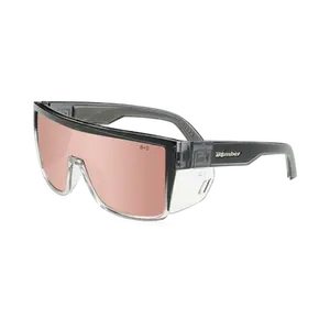 Bomber - Buzz Z87+ Polarized Two Tone / Rose Pink Mirror Sunglasses