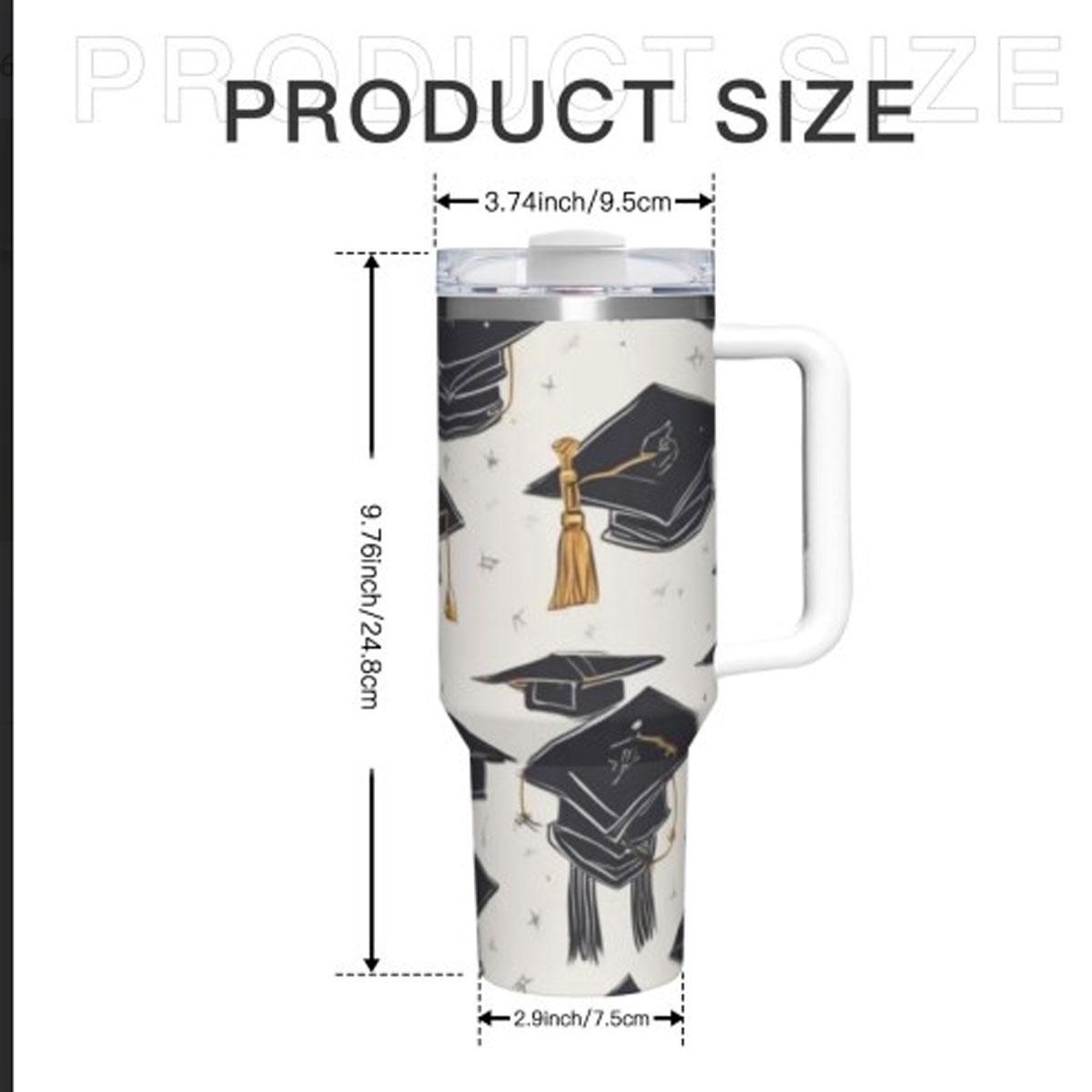 Michael Jackson MJ 40oz Tumbler Insulated Travel Mug with Handle Fan Gift