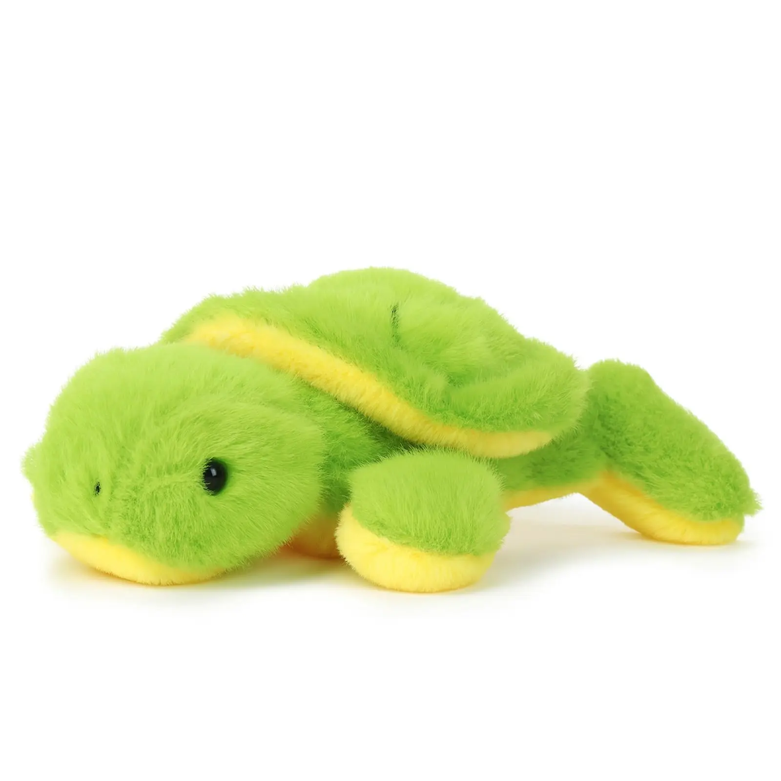 Unisex Adorable Turtle Stuffed Toy - Soft Fabric Weighted Fill Plush, Gentle Hand Washing, Kids' Toy, Birthday Gift, Cars Themed Decor Bag Accessory, Vivid Expression