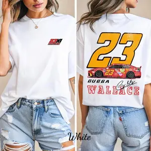 Bubba Wallace Shirt, NASCAR Racing Tee, Bubba Wallace 23 Graphic T-Shirt, Motorsport Fan Apparel, Unisex Gift for NASCAR Lovers.