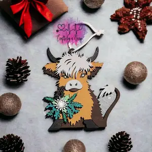 Highland Cow Ornament
