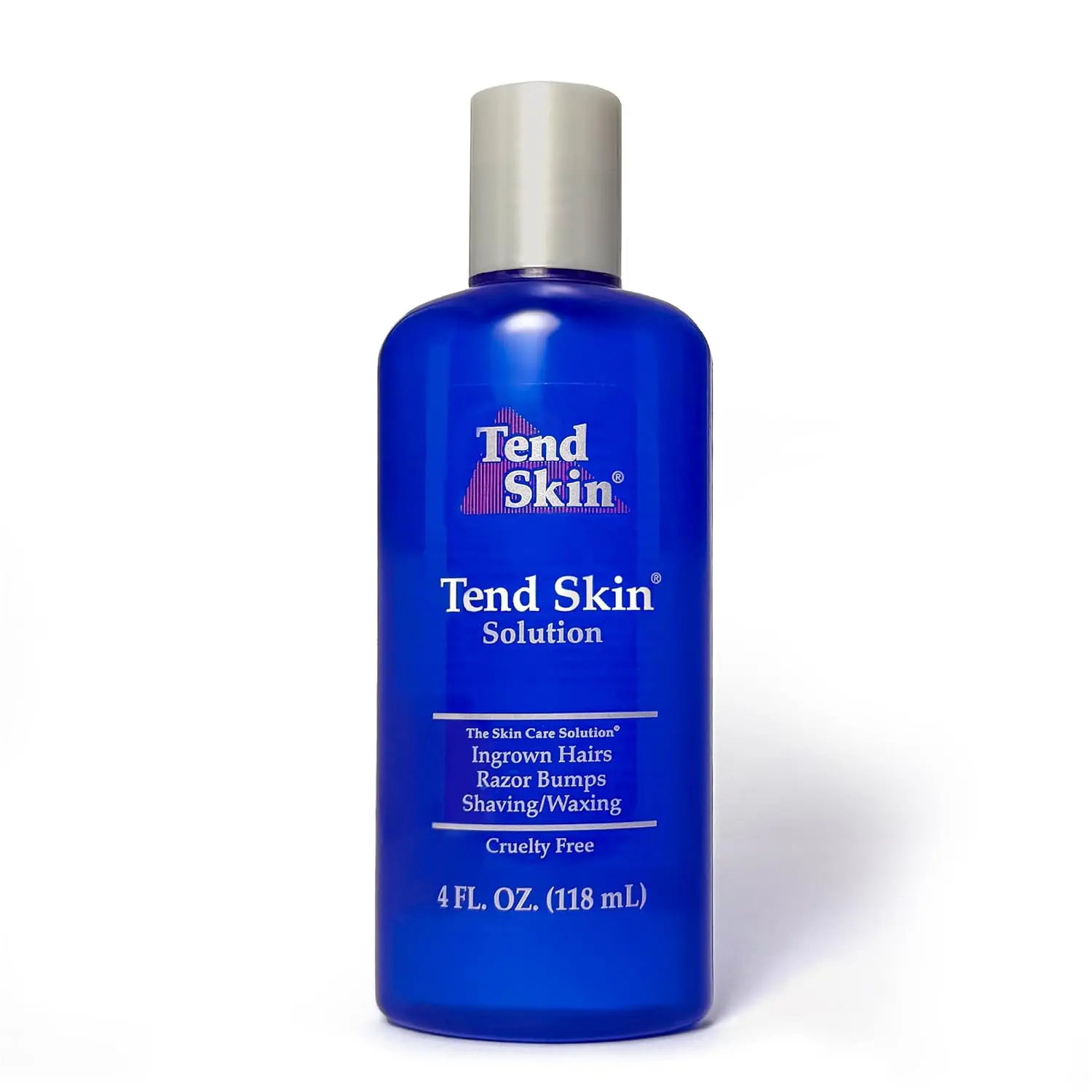 TEND Skin Solution for Ingrown Hair & Razor Bumps - Aftershave Toner & Post Hair Removal Treatment for Men & Women, 4 oz, Cosmetic, Acne, Water, Exfoliating, Facial, Cleanser, Neck, Back, Moisturizing, Chin, Oil Control, Anti Wrinkle, Legs