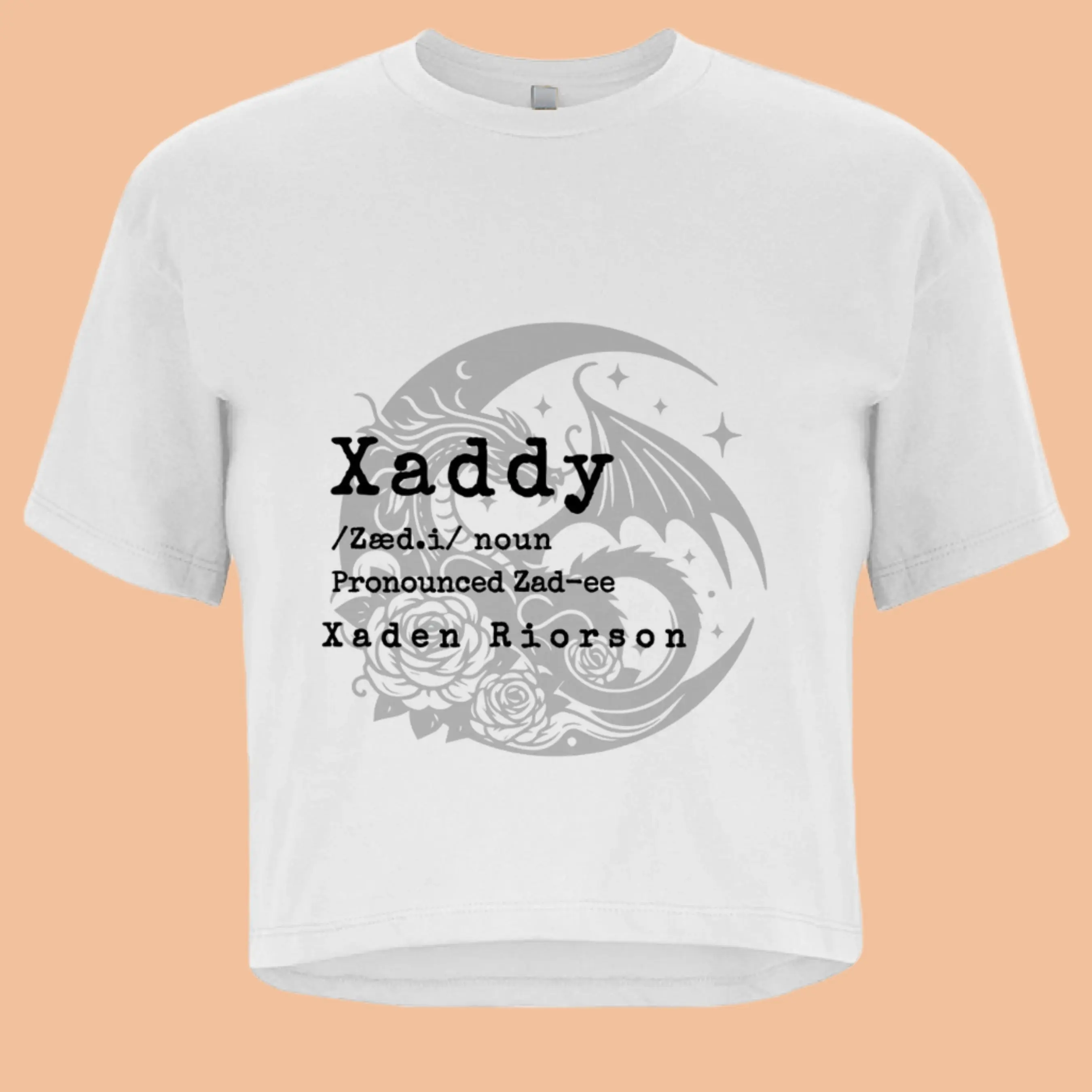Xaddy – Definition: Xaden Riorson Fourth Wing Crop Top Tee Casual Cotton