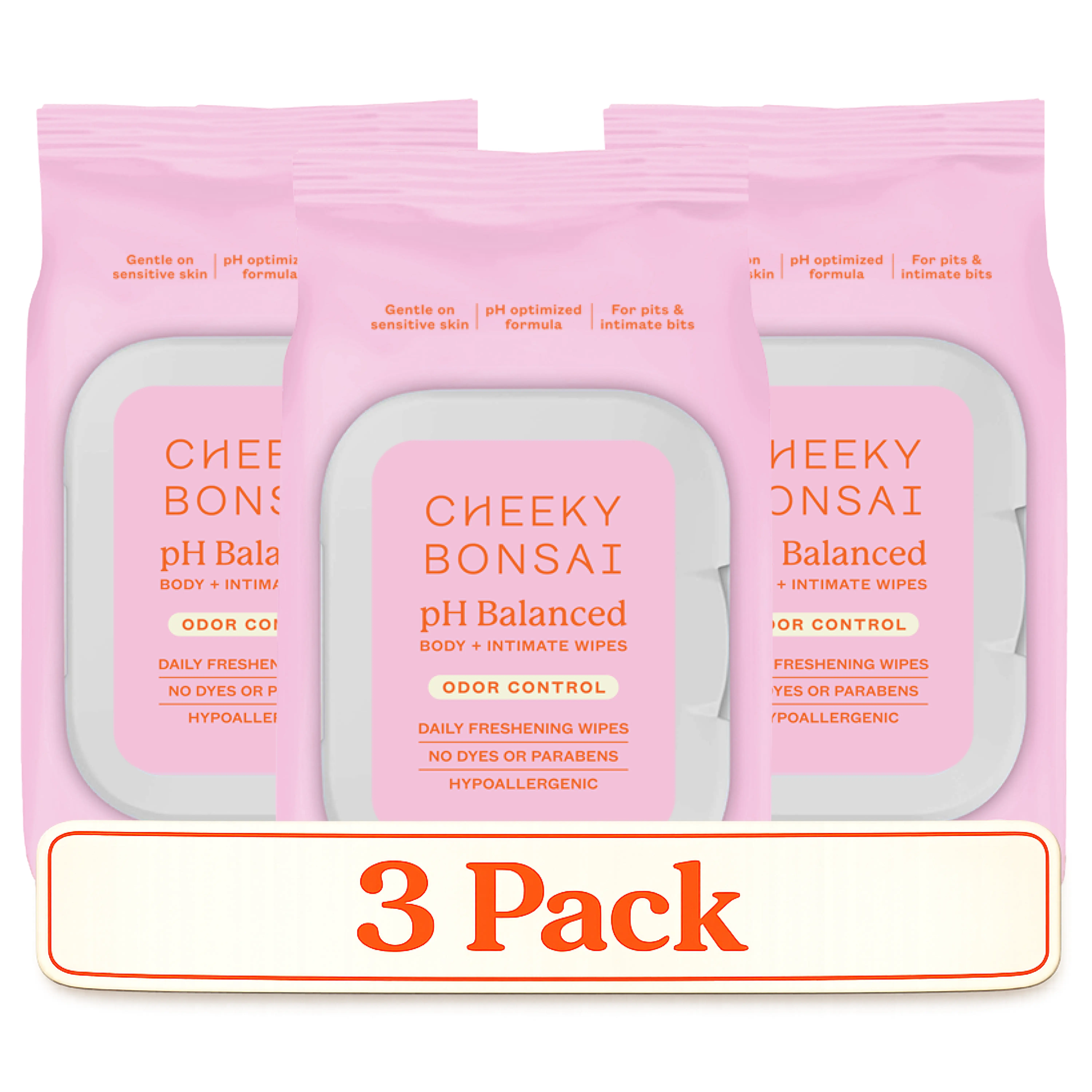 pH Balanced Wipes - 3 Pack, Sensitive, Gentle, Multi-Pack
