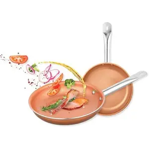 EC2322 2 count Non-Stick Ceramic-Infused Copper Cookware Set