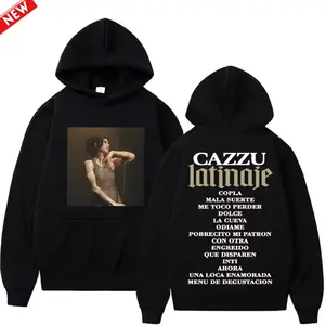 Cazzu Latinaje Album Tour 2026 Hoodie, Latin Trap Aesthetic Graphic Sweatshirt, Urban Streetwear Hooded Pullover, Concert Fan Apparel Unisex