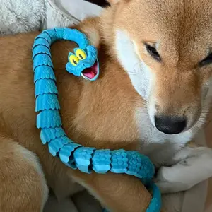 Crazy Zootopia 2 Gary De'Snake 3D Printed Snake Statues, Articulated Animal, Full Joint Snakes, Street Vendors, Crafts, Popular 3D Printed Models