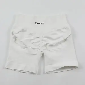 Dfyne Impact 4.5" Seamless Low-Waist Yoga & Workout Shorts for Women - Scrunch Bum Biker Shorts, High-Stretch Fitness Gym Shorts, XS-XL Activewear