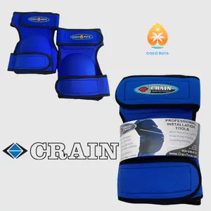 Bon Tool and Coco Ruta Knee Pads Blue – Heavy-Duty Knee Protection with Thick Padding, Non-Slip Support, Adjustable Fit for Work