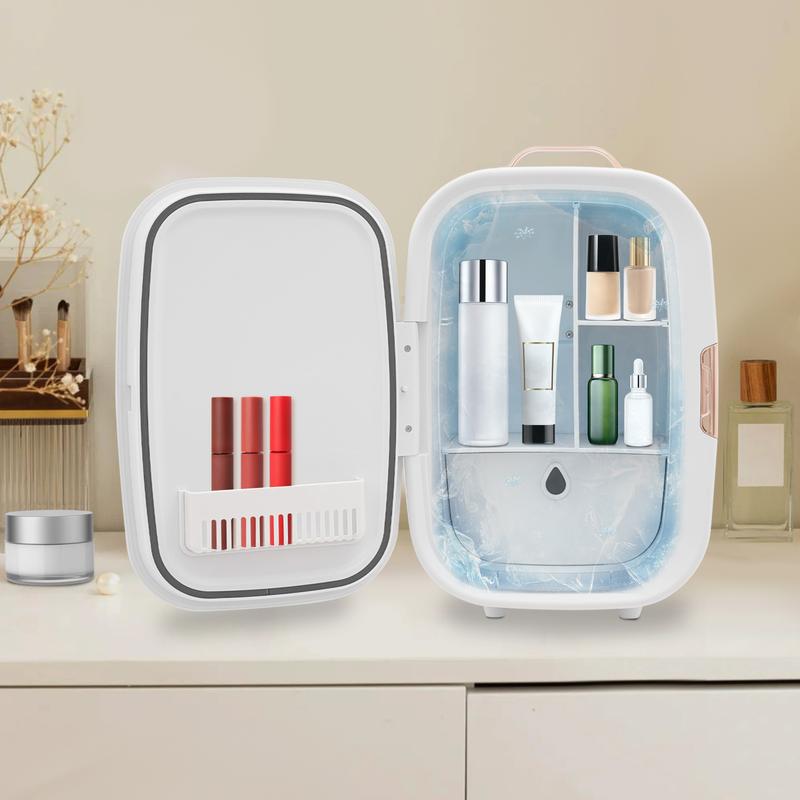 CNCEST 12.68Qt Cosmetic Refrigerator Dual Cooling Heating 39-140°F Quiet 20dB with Car Home Adapter for Skincare Makeup