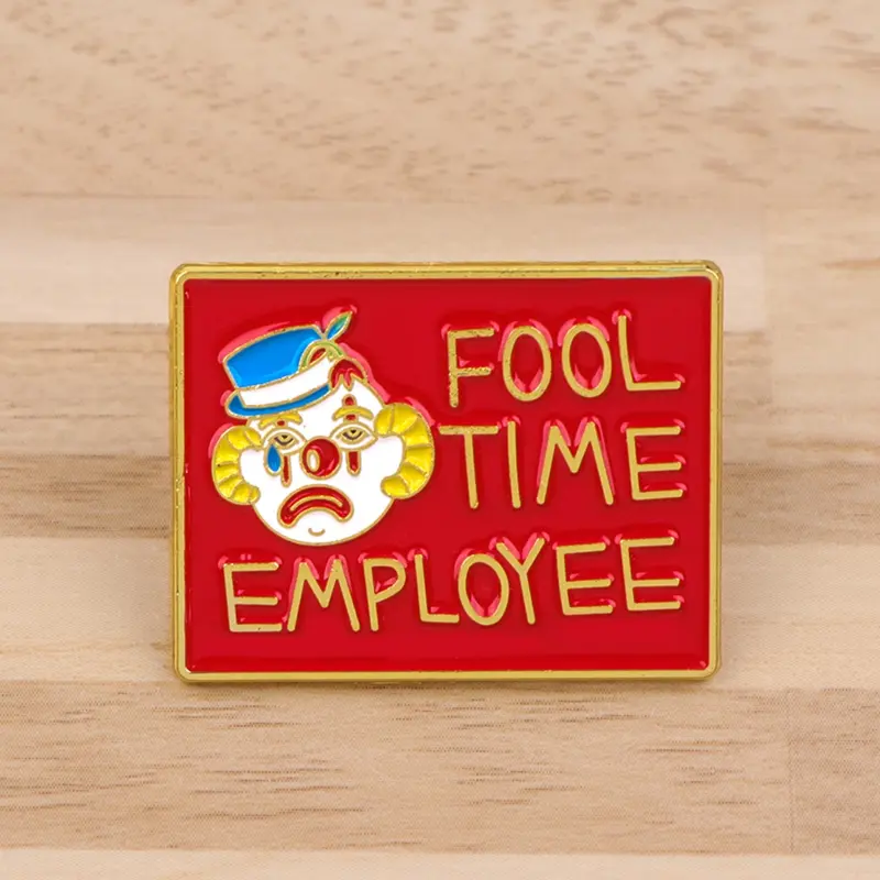 Humorous Circus Clown Enamel Pin, Durable Metal Pins, Alloy Brooch Pin, Punk Vintage Style Badge, Unisex Fashion Accessory for Backpacks Hat Clothes, Perfect Gift for Friends, Brooch Pin Clip