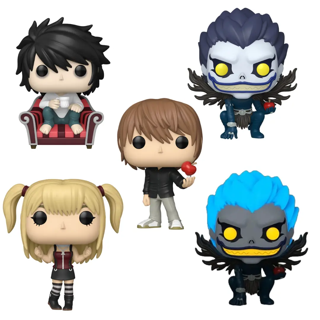 Funko Pop! DeathNote (Light, Ryuk, L, Misa, Ryuk Glow in the Dark) Vinyl Figures