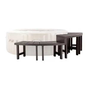 Intex 28515E Set of 4 PureSpa Benches, Accessories Compatible w/ 4 Person Spas