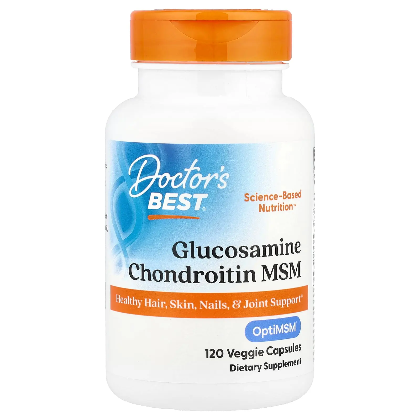Doctor's Best Glucosamine Chondroitin MSM, 120 Veggie Capsules | HSA/FSA Eligible