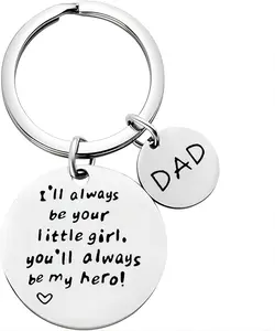 Gifts For father dad Day Fathers Gift for Key Chain Lovers, Funny Engraved Stainless Steel Keychain, Fathers day dad Gift for dad men grandpa.