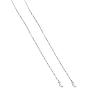 Gold Dipped Threader Earrings for Women, Pull Through Long Chain Hanging Dainty Drop Earrings, Lightweight Fashion Jewelry, Versatile Everyday Wear, Gift Ready