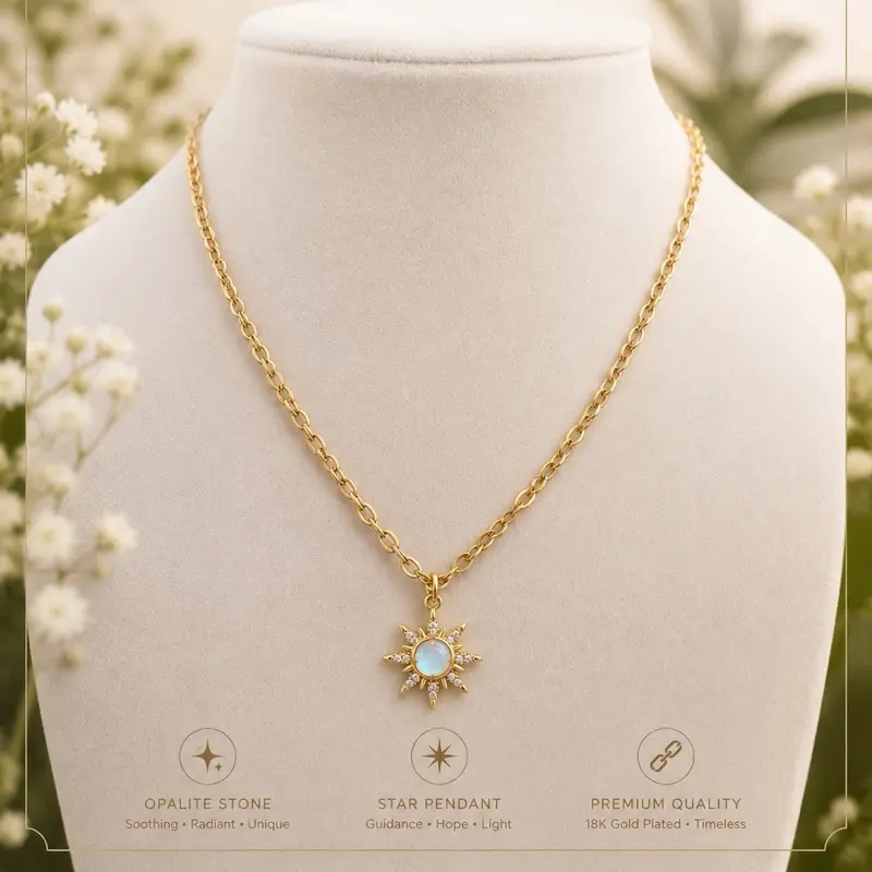 Opalite Star Necklace