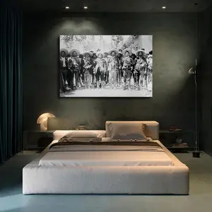 Pancho Villa and the Mexican Revolutionary General Poster Canvas Modern Print 24x36inch Framed Home Bedroom Office Wall Decor Artistic Artwork