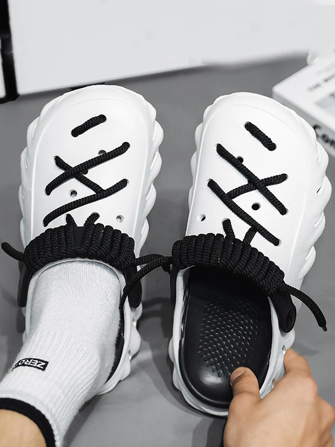 Men's Fashionable Comfortable Slides, Casual Comfortable Breathable Slides, Summer Outdoor Beach Lightweight Breathable Woof Slippers Sandals, Trendy