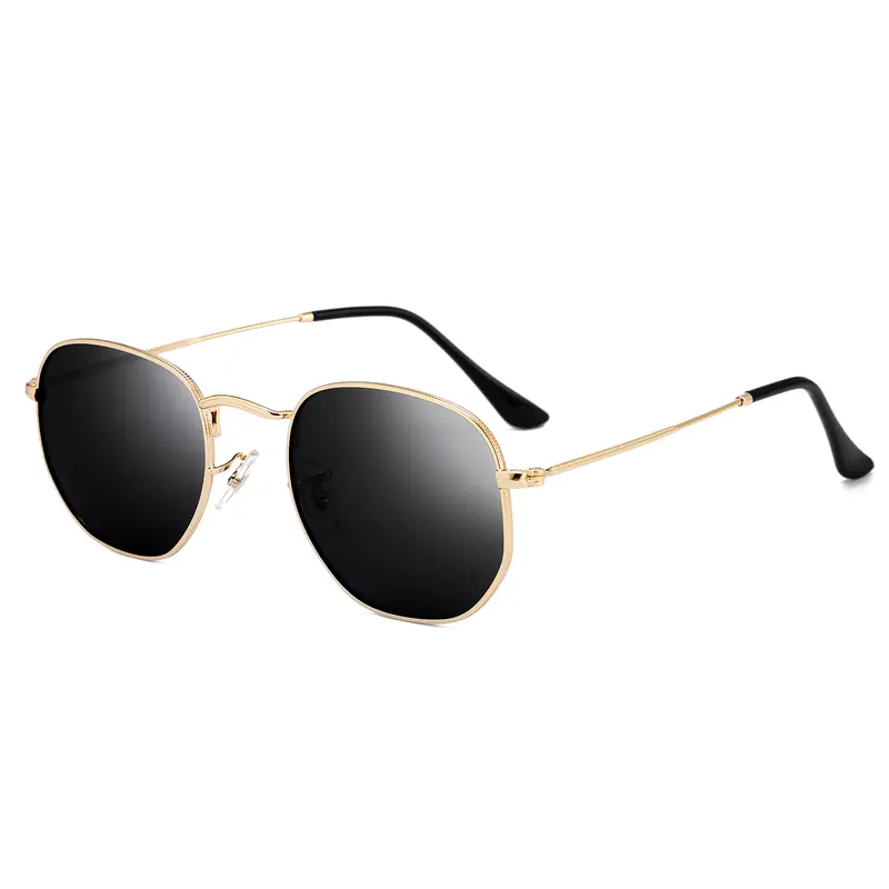 Square Polarized Sunglasses for Women Men Small Hexagonal  display picture 1