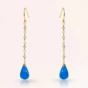 Apatite Chain Earrings