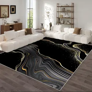 Abstract Pattern Floor Mat, Non-slip Decorative Area Rug, Fashionable Home Decorative Rug for Living Room & Bedroom