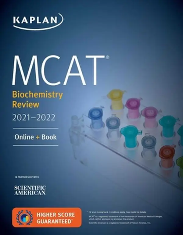 USED Book - MCAT Biochemistry Review 2021-2022: Online + Book by Kaplan Test Prep (Paperback) - english