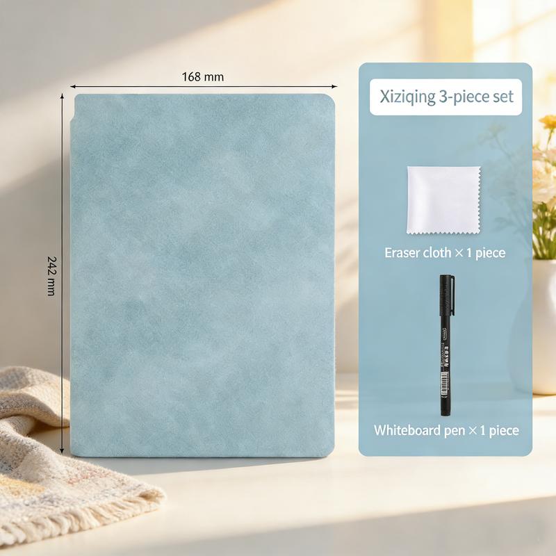Whiteboard Notebook Portable Rewritable Desktop Notepad Message Board, Wordboard Draft Folding Handwriting Board