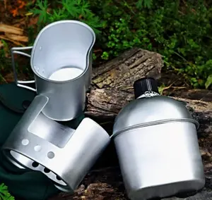 Kettle, Cup, Stove, and Bag Set—Outdoor Camping Kit
