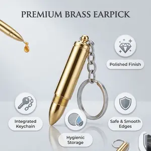 Army Style Metal Bullet Keychain, Tactical Military Pendant for Men, Cool EDC Gadget Car Rearview Mirror Hanging Ornament, Backpack Accessory, Unique Birthday Christmas Stocking Stuffer Gift for Him