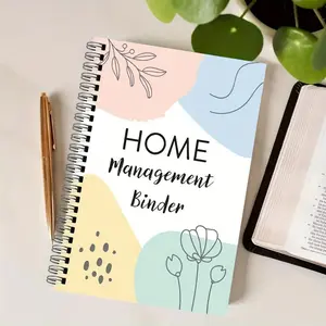 Home Management Binder, Ring-Bound Notebook, Organize Your Home Affairs Efficiently, Durable & Practical Design, Perfect for Daily Use